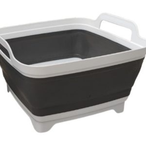 Sink WARRIOR Camping silicone Collapsible Fixed Handle Grey