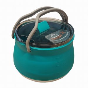 Saucepan WARRIOR Camping Silicone Collapsible Blue