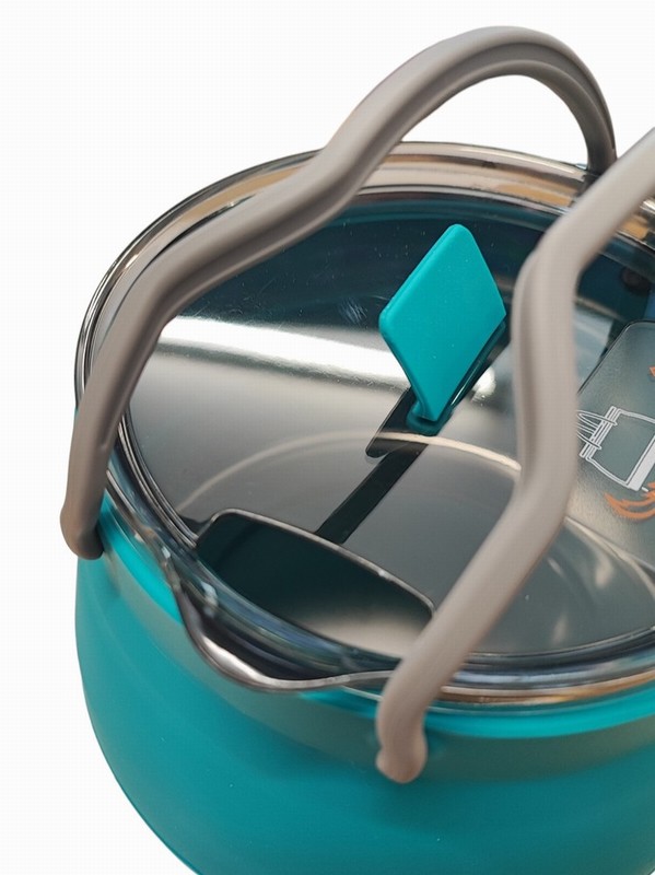 Saucepan WARRIOR Camping Silicone Collapsible Blue - Image 5