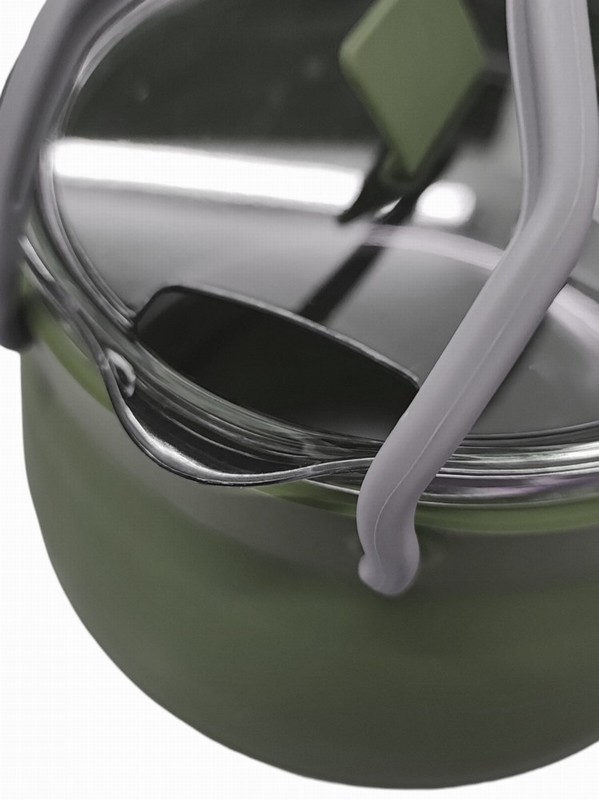 Saucepan WARRIOR Camping Silicone Collapsible Dark Green - Image 5