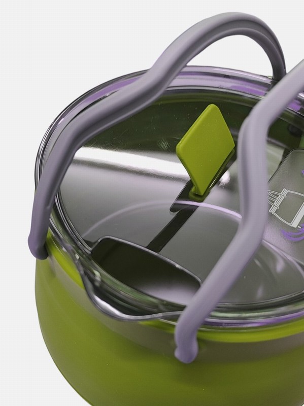 Saucepan WARRIOR Camping Silicone Collapsible Light Green - Image 4