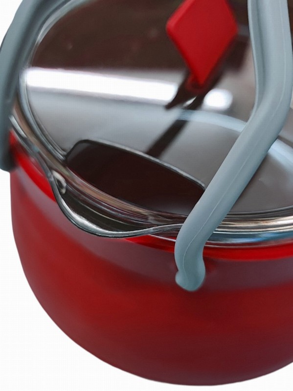 Saucepan WARRIOR Camping Silicone Collapsible Red - Image 3