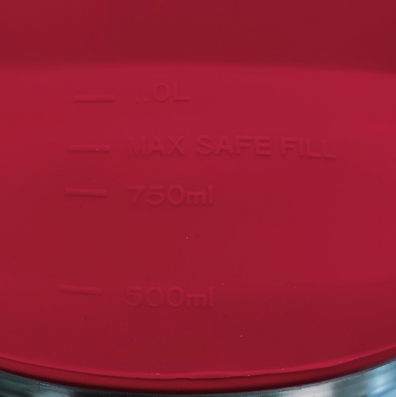 Saucepan WARRIOR Camping Silicone Collapsible Red - Image 2