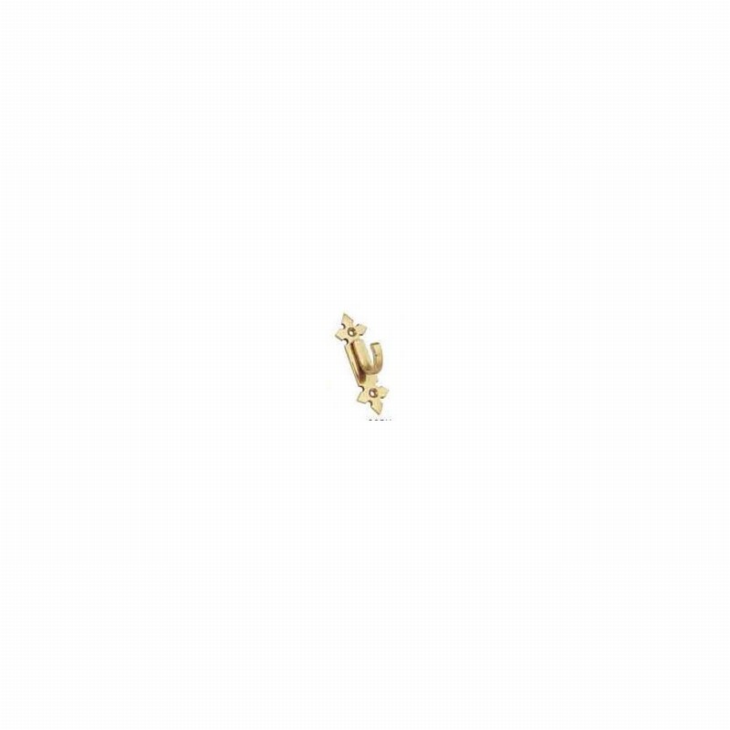 Hook Curtain Tieback Gothic Brass