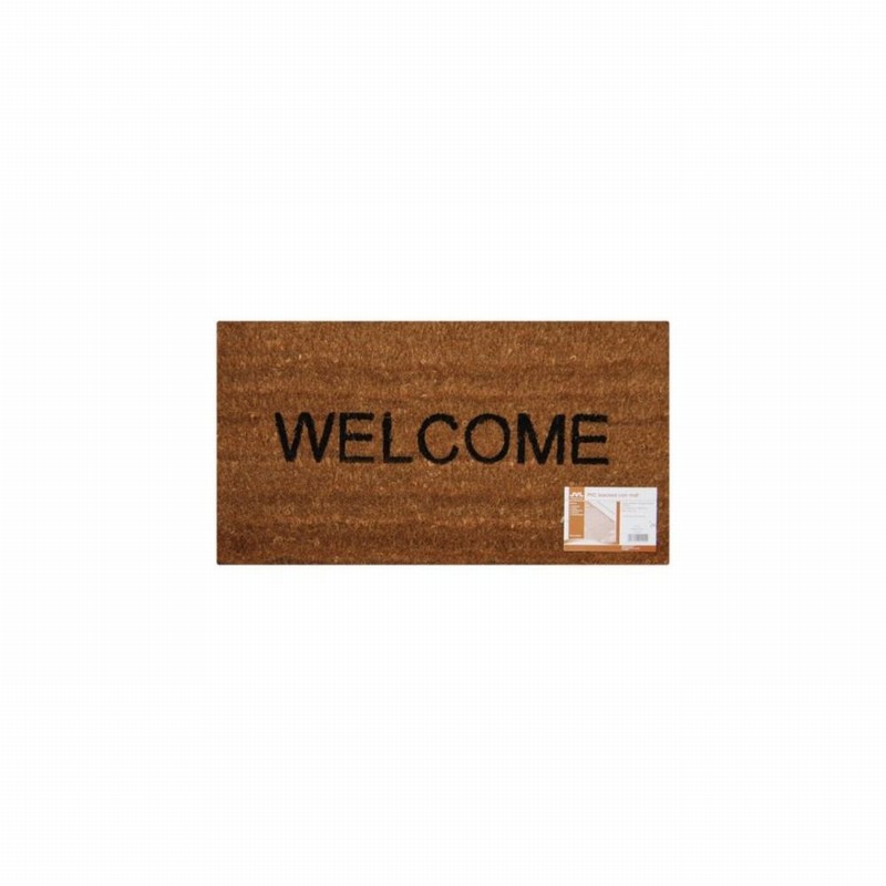 Mat Coir WELCOME PVC Backed 60x35cm
