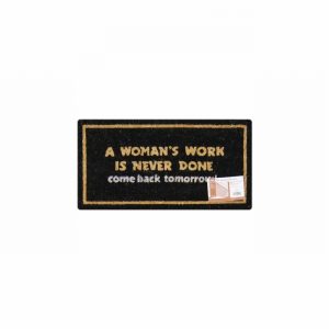 Mat Coir NOVELTY PVC Backed 60x35cm