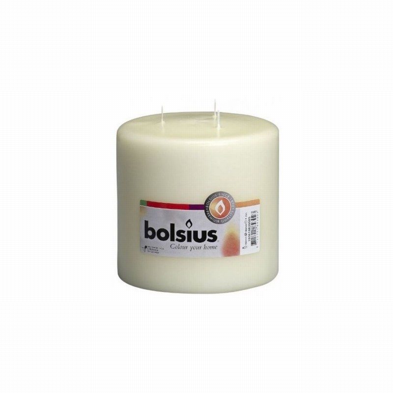 Candle Ivory MAMMOTH Pillar 150x150 3Wick