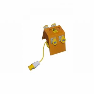 16Amp 110Volt Metal Junction Box 4Way 5Mtr.