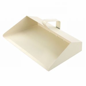 Dustpan Metal Hooded Cream D