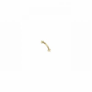 Handle Fleur de Lys Pol. Brass 4inch