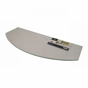 Shelf RONDO Floating Glass Clear 60x25cm Bowed D