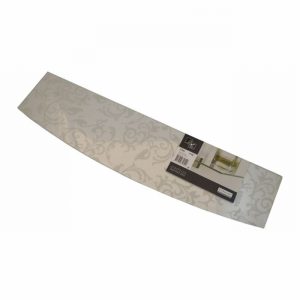 Shelf DURALINE Floating Glass Cl. & Wh. Print 60x15 Bow D