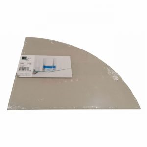 Shelf DURALINE Floating Glass Opaque 25x25cm Corner D
