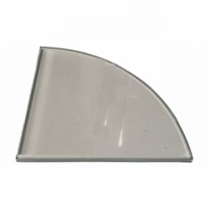 Shelf PEKODOM Floating Glass Clear 28x28cm Corner 6mm D