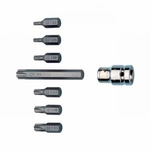 Socket Bit Set DRAPER TX Star 1/2" Drive 8Pce.  D