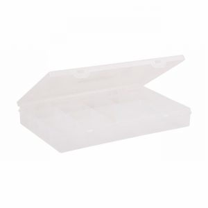 Box & Hinged Lid Organiser 13Div. Clear 29x19x4cm