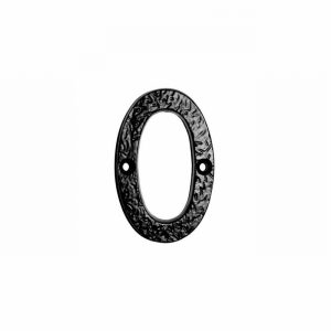 Antique Black Numeral No.0