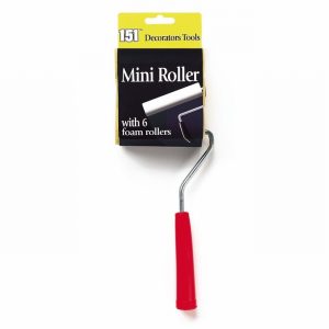 Paint Roller Mini & 6 Foam Refills