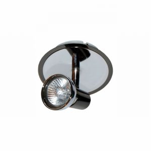 Spot Light Fitting Single LAZER Black Pearl & Nickel