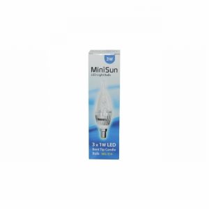 Lamp Low Energy LED Candle SES 3 Watt 3000K Bent Tip