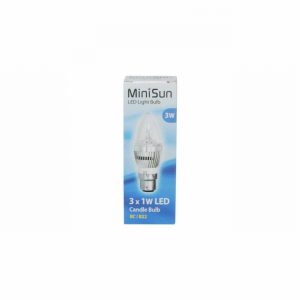 Lamp Low Energy LED Candle BC 3 Watt 3000K Clear