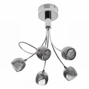 Ceilng Fitting 5Way MILLIE Chrome Semi Flush g4 Inc.