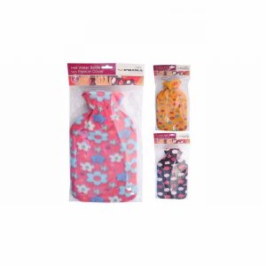 Hot Water Bottle 2000ml Fleece Covered