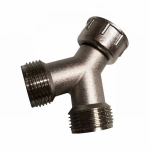 Y Splitter for Washing Machine Brass