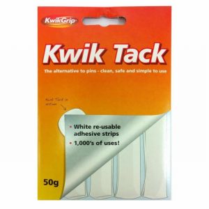 Adhesive Kwik Tack 50Gm White