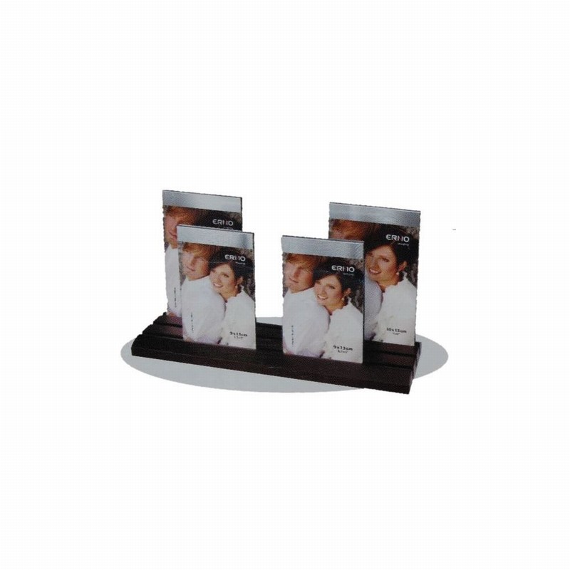 Picture Frame ERNO Quartett 2 9x13+2 10x15cm Wood Block
