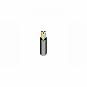 Flex PVC Round 3c .75 Blk 3183Y 25Mtr.