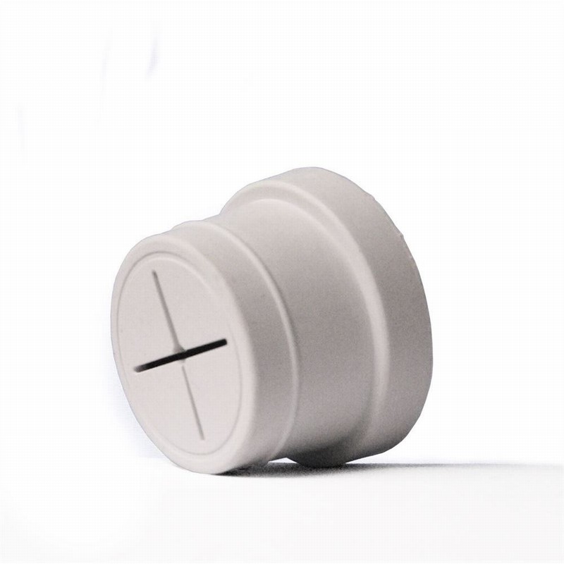 Towel Holder Rubber Single White Self Adhesive