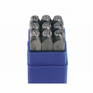 Stamp Set DRAPER 0>9 Number 3/16"