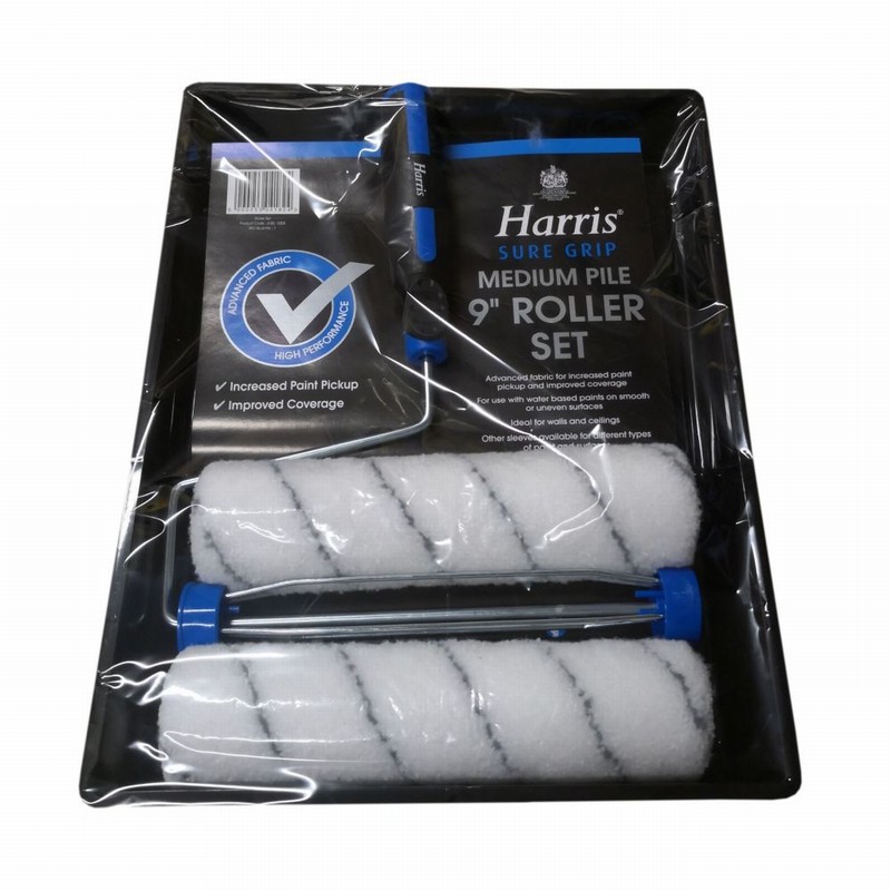 Paint Roller & Tray 9" SURE GRIP Twin Sleeve D