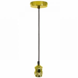 Ceiling Pendant Set VINTAGE Ant. Brass <1.8Mtr. ES