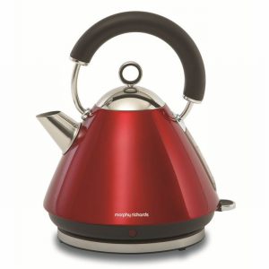 Kettle Cordless 1.5Ltr. ACCENTS Traditional Red & Chrome