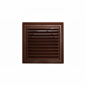 Duct Rect 100x54mm Vent Fixed & Flyscreen Brown