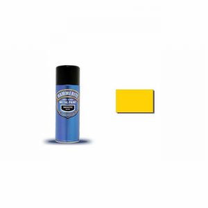 Paint Metal Direct to Rust Smooth Yellow 400ml Aero.
