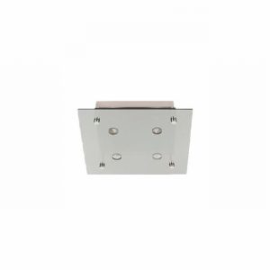 Ceiling Fitting OLAVE 4 Lamp SS Glass Covered