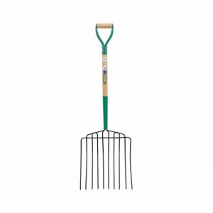 Fork DRAPER Potato 10Prong Point Wood Shaft MYD Grip