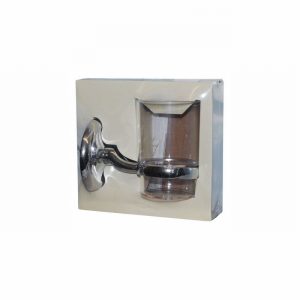 Toothbrush Holder & Beaker Chrome GEORGE