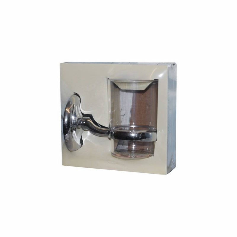 Toothbrush Holder & Beaker Chrome GEORGE