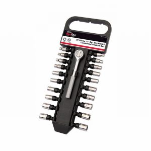 Socket Set REDLINE MM/AF 21Pce. 1/4" Drive  D