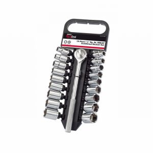 Socket Set REDLINE MM/AF 19Pce. 1/2" Drive  D