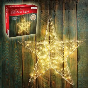 Christmas Light LED Metal Star 3D