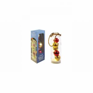 Christmas Tree Bauble 12LED in Bottle 31cm