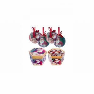 Christmas Tree Bauble Santa Decoupage x14