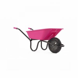 Wheelbarrow VIBRANTE Polypro 90Ltr. Pink Pneumatic Wheel