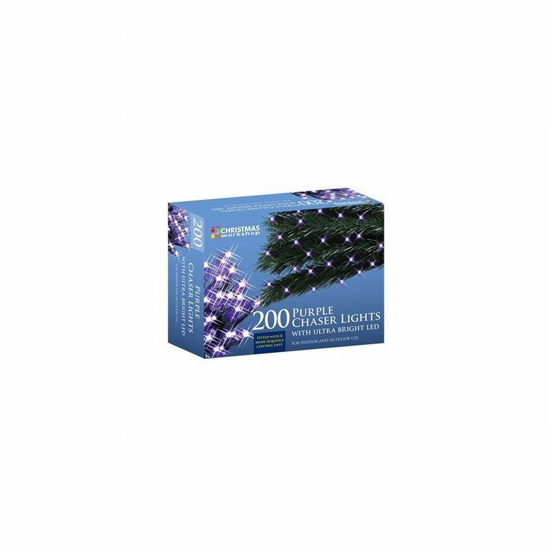 Christmas Lights 200 LED Purple Chaser