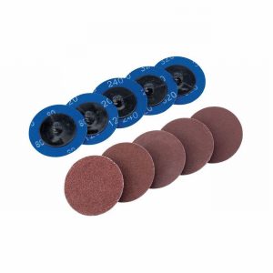 Sanding Pads DRAPER 50mm Aluminium Oxide Ass x10
